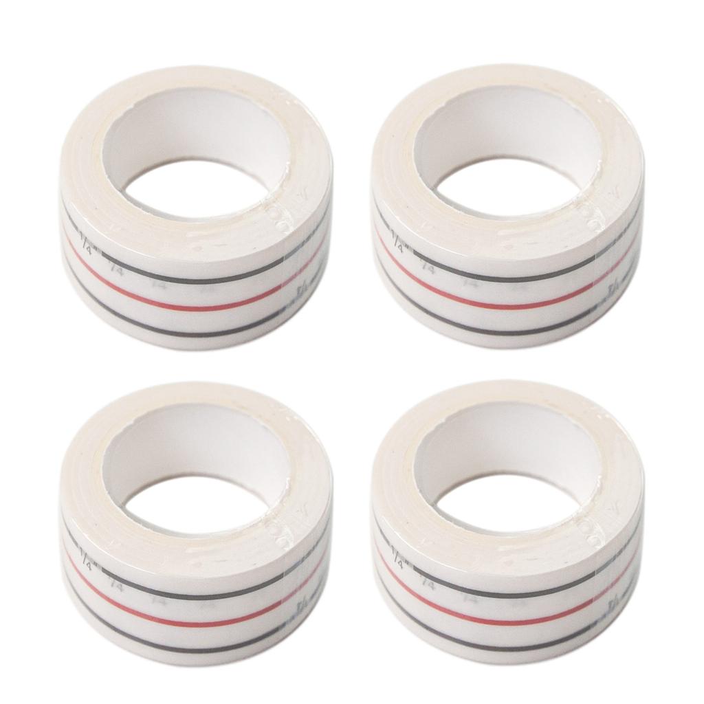 4pcs Diagonal Seam Tapes Sewing Basting Tape for Sewing Straight Diagonal Seams Instruction Tool To Mark 1/4Inch Machine