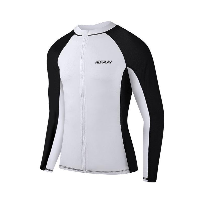 Men's Quick-Dry UV-Protection Diving & Surfing Suit - Slim Fit Long-Sleeve, Zip-Up Jellyfish-Proof Set