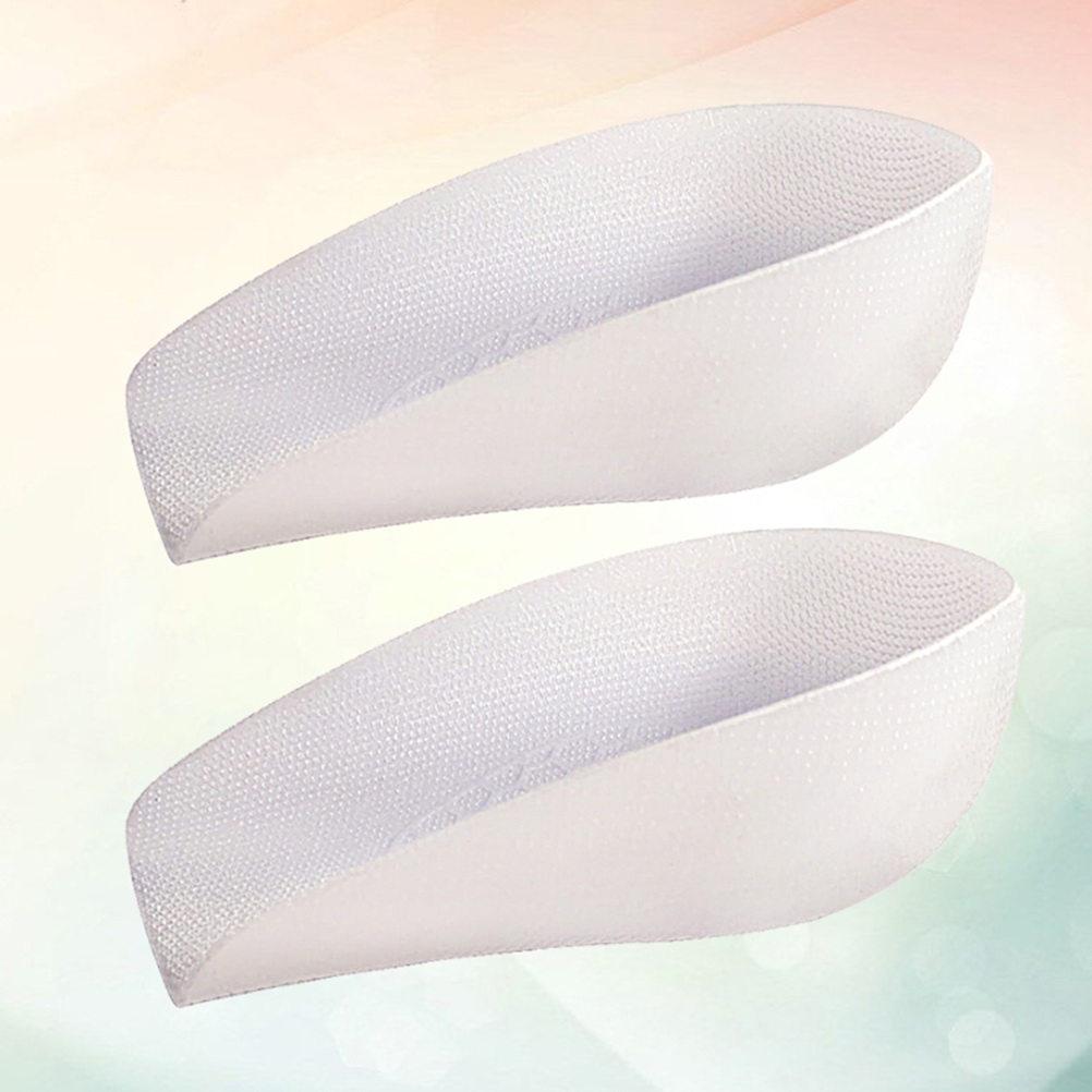 1Pair Invisible Insoles Inner Height Increase Silicone Insoles 1.5cm Translucent Breathable Shockproof Non Slip Unisex Elevation