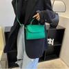 1 Pcs New Handbag Felt Bag Crocodile Pattern Indentation Niche Fashion Design Small Square Bag Shoulder Bag