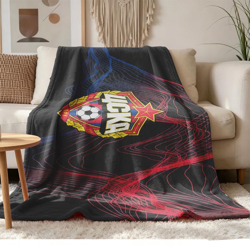 CSKA Moscow Soft and comfortable flannel Suitable for sofas living rooms outdoor camping travel and also makes a great anniversary gif