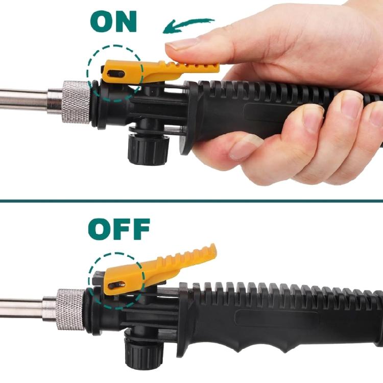 Stainless Steel Tube Extended Sprayed Wand Set Rotating Nozzle For Multifunctional Watering Rubber Grip Triggers Control