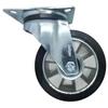 Swivel wheel, trolley set, 160mm, 350kg, JPAB 1603, aluminum-rubber