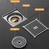Thickened Shower Floor Drain Grey Fast Drainage Floor Drain Durable Waste Drain  Universal