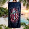 Bologna FC Druck Schnelltrocknendes Strandtuch Mikrofaser Saugfähig Tragbares Reise-Badetuch