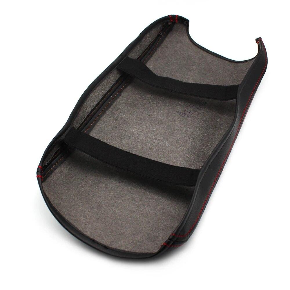 Soft Microfiber Leather Armrest Cover For Toyota Camry 2012 2013 2014 2015 2016 2017 Center Control Armrest Box Cover Trim