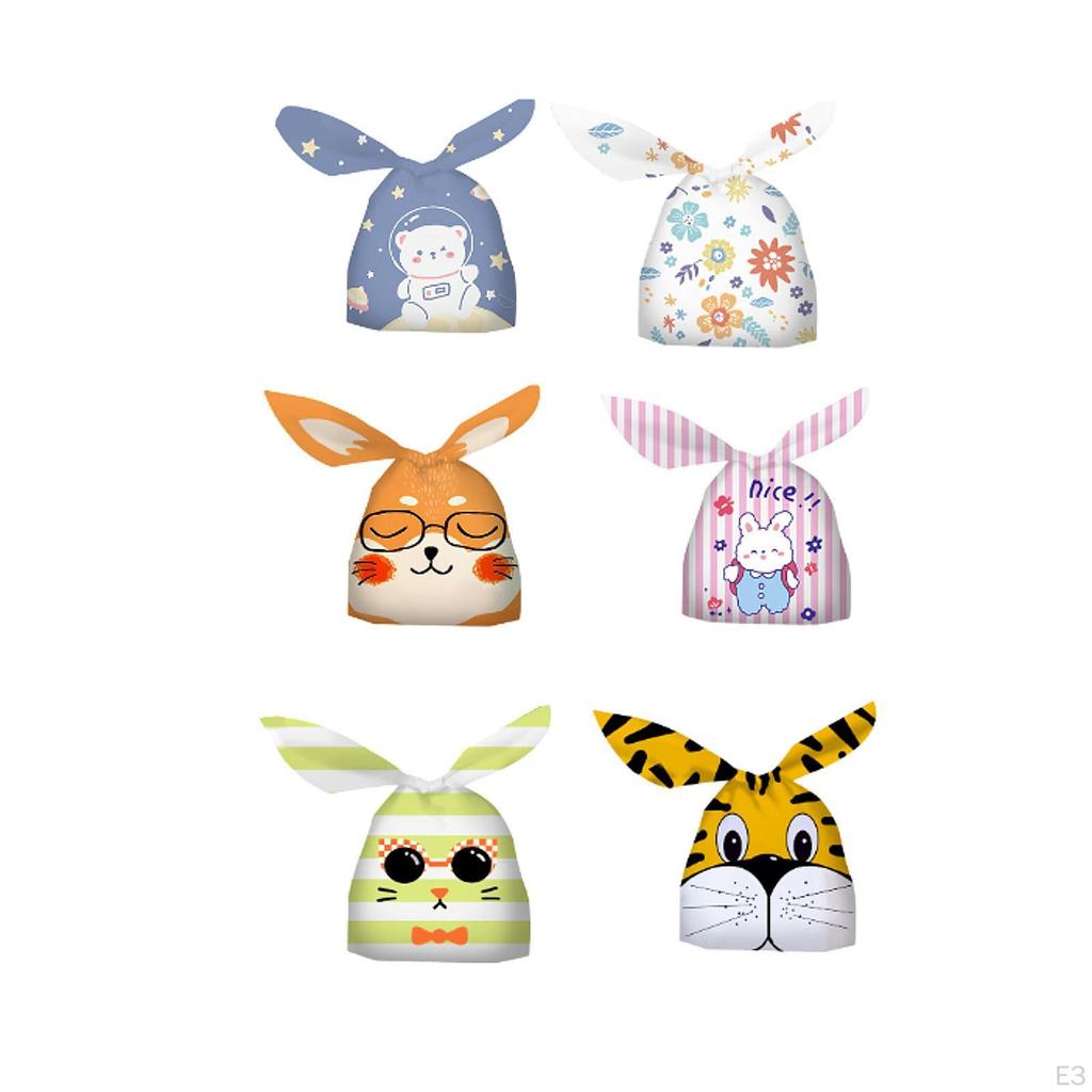 50 Pieces Easter Goodie Bags for Gift Cookie Packing Cute Treat