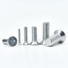 White Zinc Plated Cross Recessed Countersunk Head Screws & Bolts, Machine Thread, M3-M12