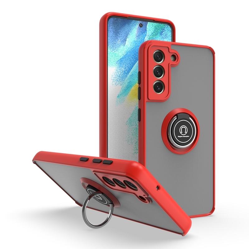 Magnetic Ring Matte Anti-fall Phone Case For Samsung Galaxy S22 Ultra S21FE S20 S8 S9 S10 Plus Note 20 10 9 8 A03 Bracket Cover