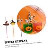 NUOLUX 72-Pack Halloween Decorative Straws, Party Paper Straws with Cute Pumpkin and Witch Hat Designs, Creative Drinking Straws
