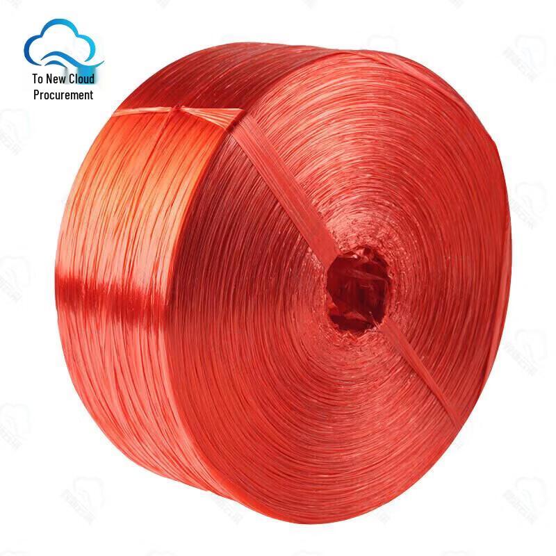 Heavy-Duty Red Plastic Packing Rope