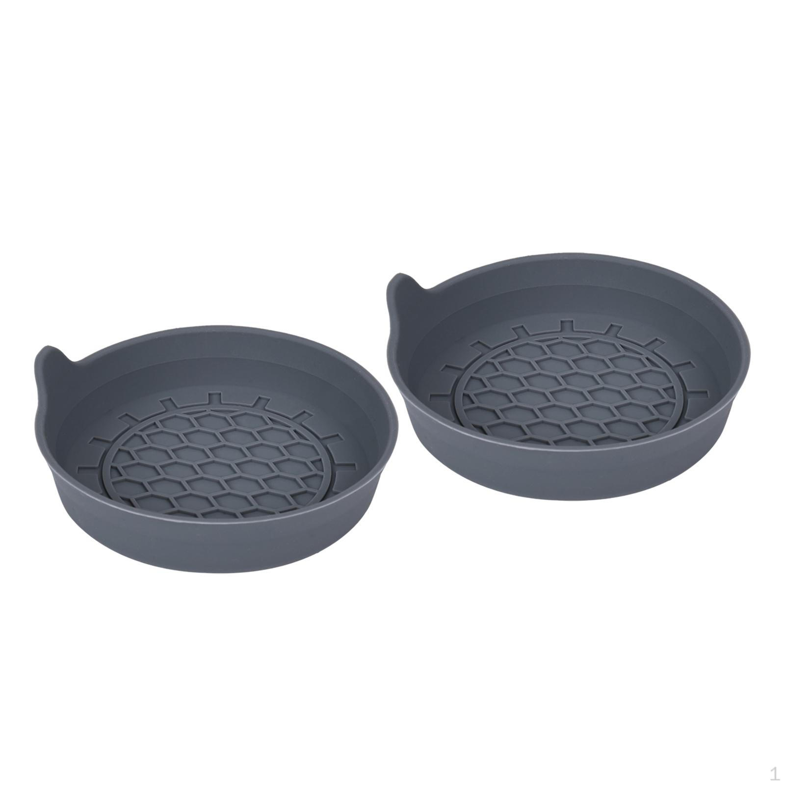 

2 шт. Автомобильные подставки для подстаканников, аксессуары для интерьера, простая установка, подставка под стакан, анти серый