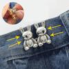Zinc Zinc Alloy Rabbit Snaps Detachable Pant Clips Multicolour  Stylish   Tightening