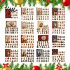 Cute Cat Collection Christmas Advent Calendar, 24 Day Countdown with Ornaments, Calendar for Girls 2D Acrylic Kitty Holiday Decorations, Gift