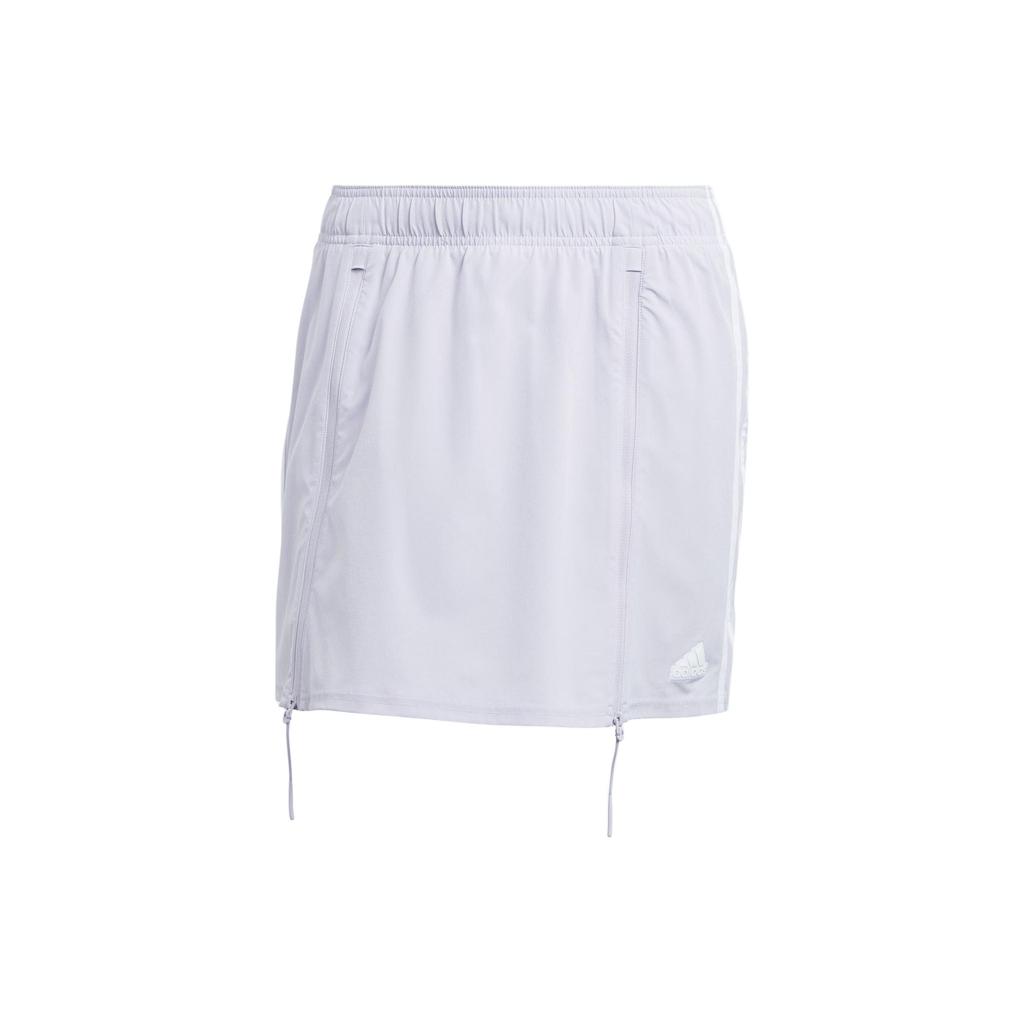 Adidas All-Gender Dance Woven Skort With Three Stripes And Elastic Waist Women Bottoms Silver IS0888