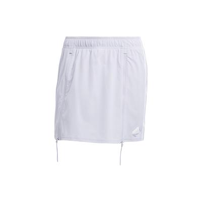 All-Gender Dance Woven Skort With Three Stripes And Elastic Waist Women Bottoms Silver IS0888