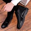 Fashion Men Boots Winter Warm Plus Velvet Non-slip Mens Ankle Boots Casual High Top Fur Boots for Male