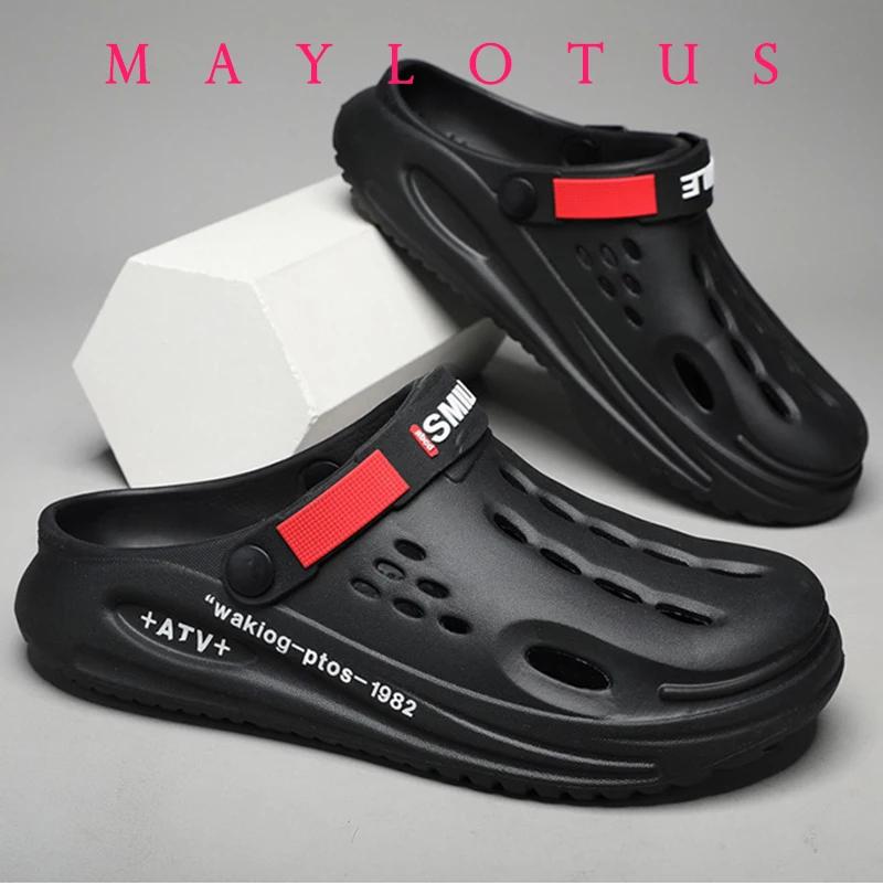 2024 Women's Thick Sole Sandals Platform EVA Clogs Garden Shoes for Women Outdoor Chunky Non Slip Beach Slippers