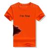 I'm Fine Graphic Novelty Sarcastic Movie Halloween Costume Humor Scary Funny T Shirt Gifts for WoClothing Graphic Tee