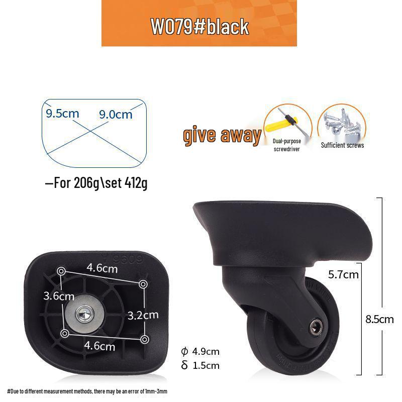 Universal Silent Roller Wheels for Suitcase Repair