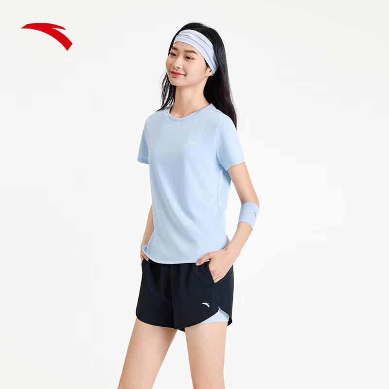 Anta Women's Quick-Dry Ice Silk Short Sleeve Running Set
