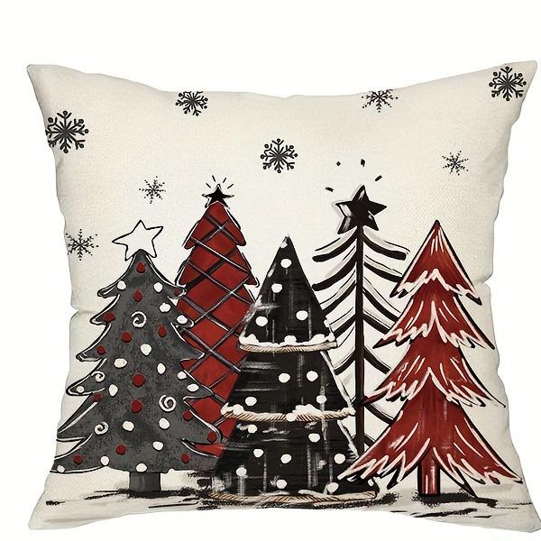 Christmas Themed Pillowcases: Festive Trees, Home Sweet Home, Merry Christmas, and Christmas Truck Designs New Year Decoration