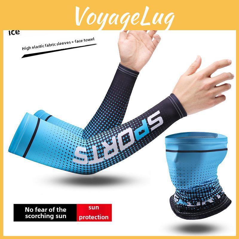 Summer Mens Protection Uv Ice Silk Arm Sleeves Breathable Sun Block And Thin For Outdoor Travel
