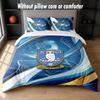 Sheffield Wednesday Football Design Bed Bedding Set 1 Duvet Cover + 2 Pillowcases Soft Breathable Household Bed Linens