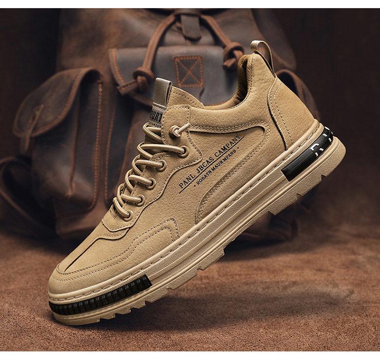 Fashion Men's shoes casual wear men's board shoes breathable work boots wear-resistant labor and moisture-proof shoes men's autumn