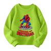 Boys and girls round neck plus velvet pullover printed top sweatshirt