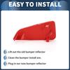 INFINAUTO Rear Left Bumper Reflector Side Marker for Ford Focus MK4 2018-2023, Part Number JX7B13B415EA, Durable Plastic Red