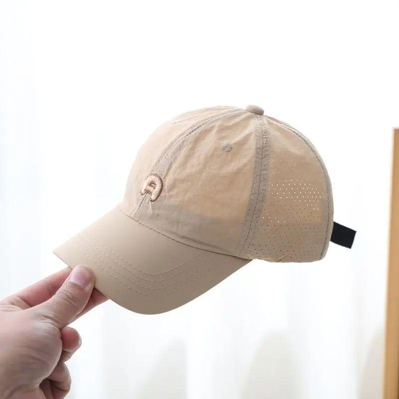 

Childrens Summer Baseball Cap With Sun Protection For Boys And Girls 51 Percent Acrylic Material хаки