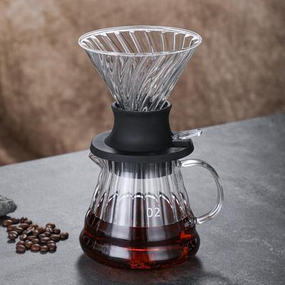 600ML Glass Pour Over Coffee Maker Set