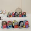 Color Block Design Children's Backpack Stylish And Breathable School Bag
