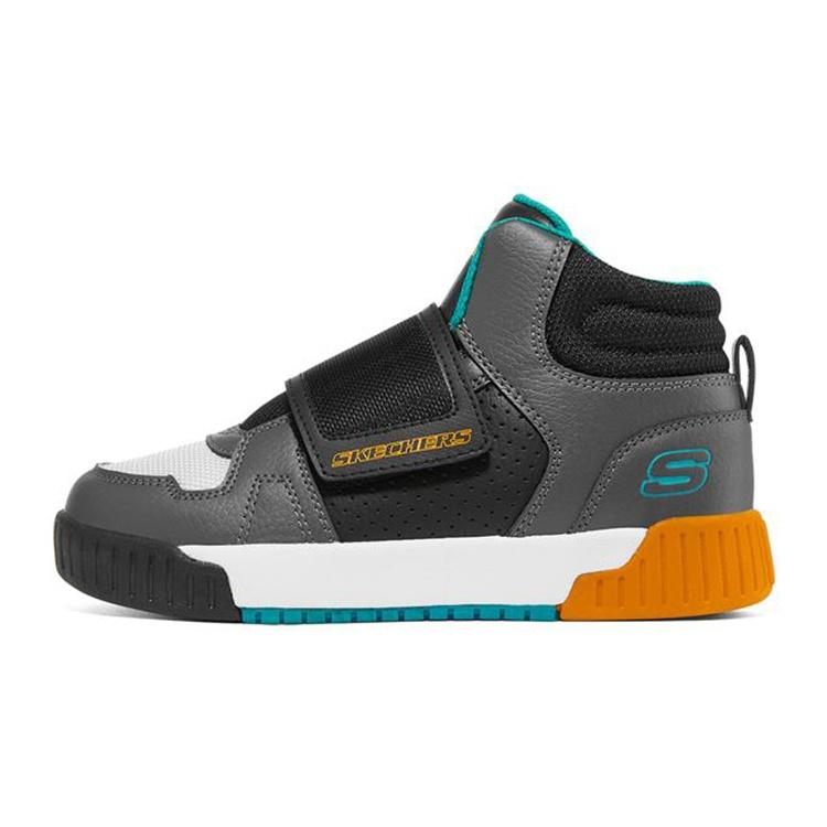 (GS) Skechers Adapters Gray Black Blue Kids 405700L-CCBK EU 27.5