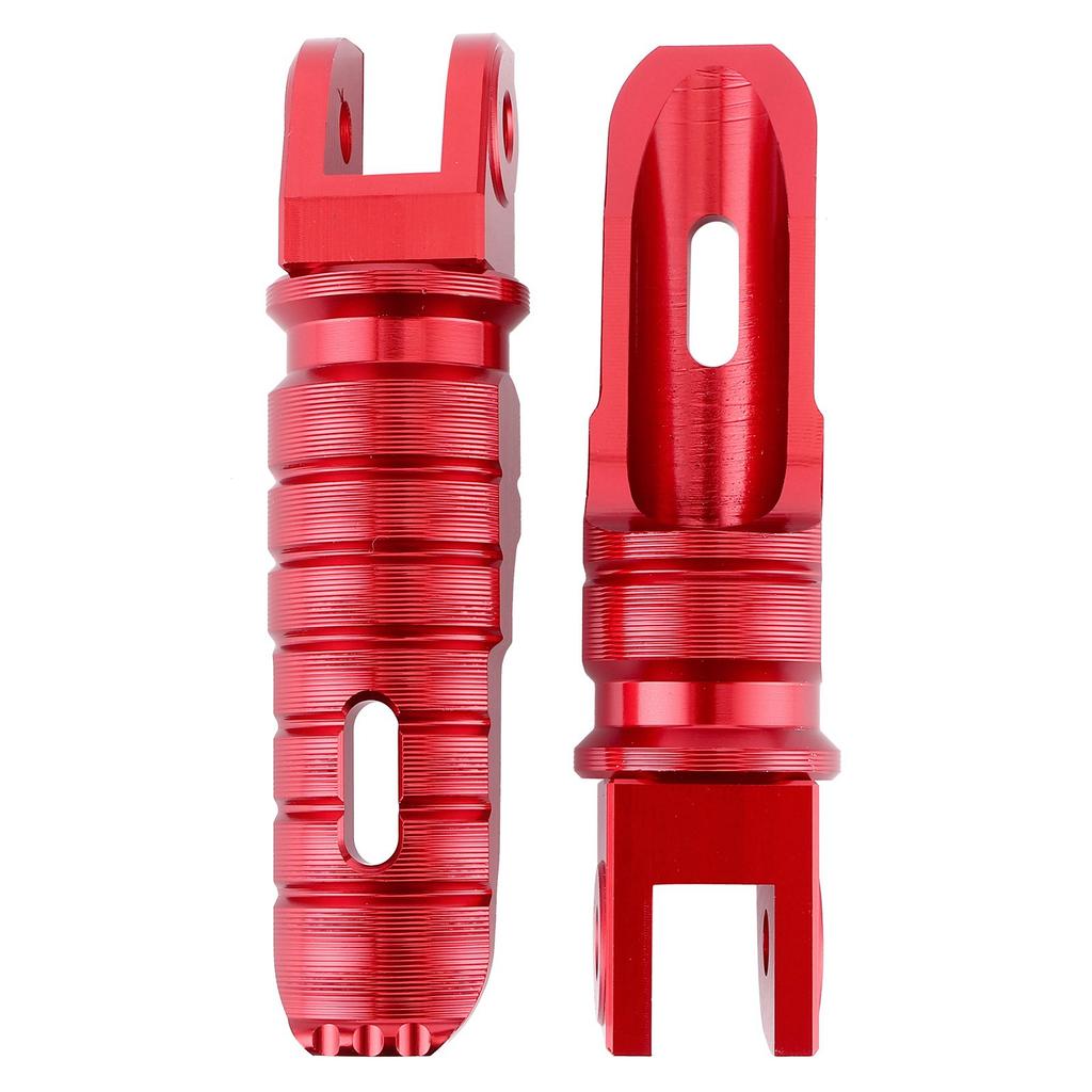 2pcs Rear Foot Pegs Footrest Aluminum Alloy Replacement FP‑256‑Set for DUCATI 1098 1198Red