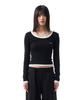 IUGAMAKARAS U-Neck Fitted Top (Black)