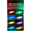 2x Car USB LED Rainbow Color 5V Retro LED Bulbs RGB Night Light Yellow Candle Style Camping Incandescent Decorative LED Lighting
