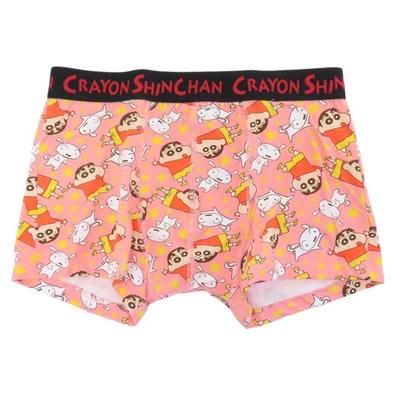 Small Planet Crayon Shin-chan Men's Boxer Briefs, Star Pattern, XL