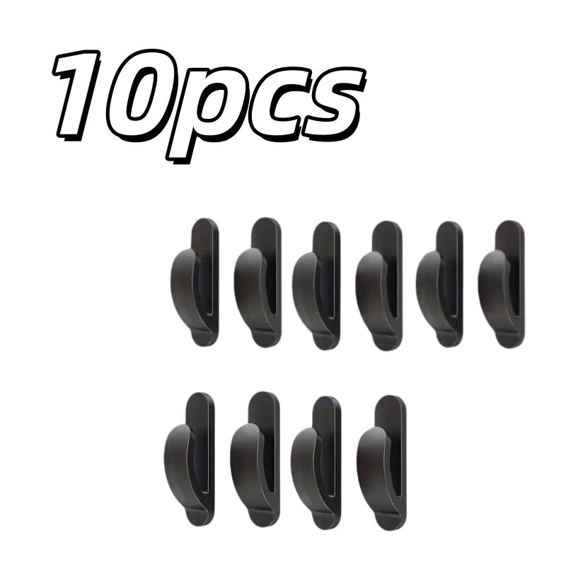 

10/20pcs Black Self-Stick Hooks for Cars – Organize Bags & Wallets, Ideal Gift All Seasons