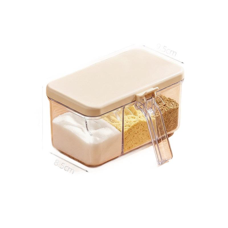 Seasoning Box Household Kitchen Integrated Multi-grid Seasoning Can Combination Set Seasoning Salt Storage Seasoning Bottle