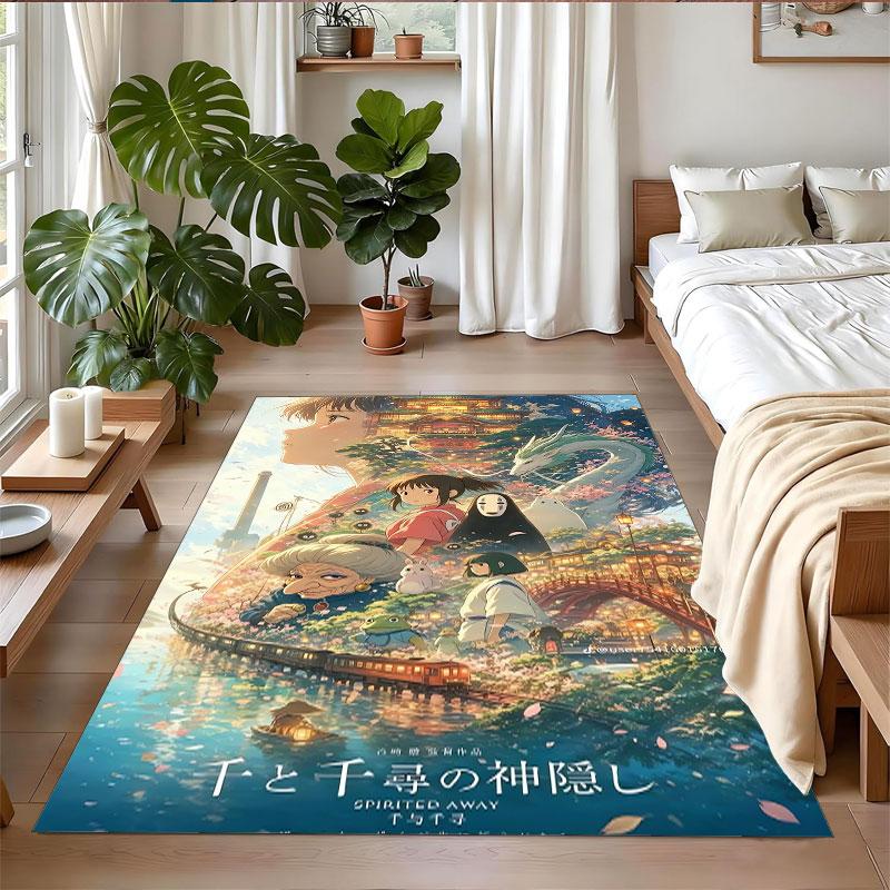 Crystal Velvet Rug Soft Non Slip Indoor Floor Mat Home DecorSpirited Away