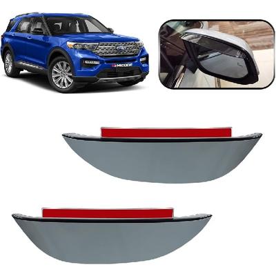 VEHICODE Pare-pluie pour rétroviseur latéral Accessoires de voiture pour Ford Explorer 2020-2023 2022 2021 Visière anti-pluie Couvercle de rétroviseur Autocollant pour sourcils