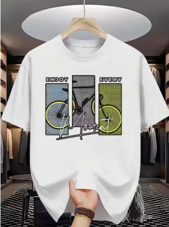 Bicycleprint Womens Tshirt Comfortable summer fashion for both Women and woWomen Loosefitting short sleeve for casual wear