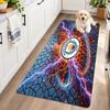 Flannel Kitchen Mat Manchester City Soft Area Rug Non Slip Floor Carpet Home Decoration
