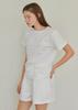 ANOETIC Anc Embroidery Logo Tee_White