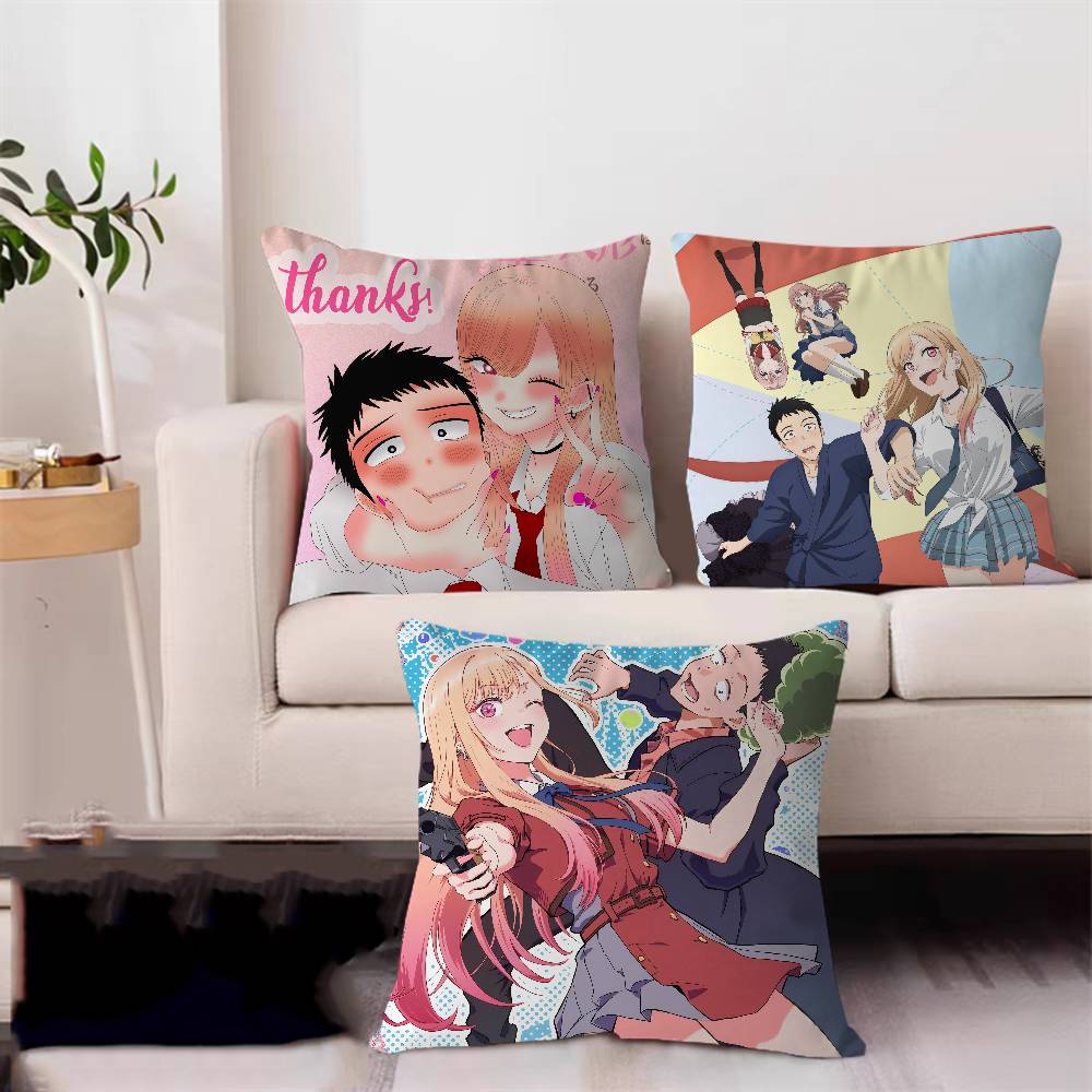 Anime My Dress-Up D-Darling Maple Design Cushion Cover Happy Autumn Harvest Decor Holiday Decorati Pillow Cover