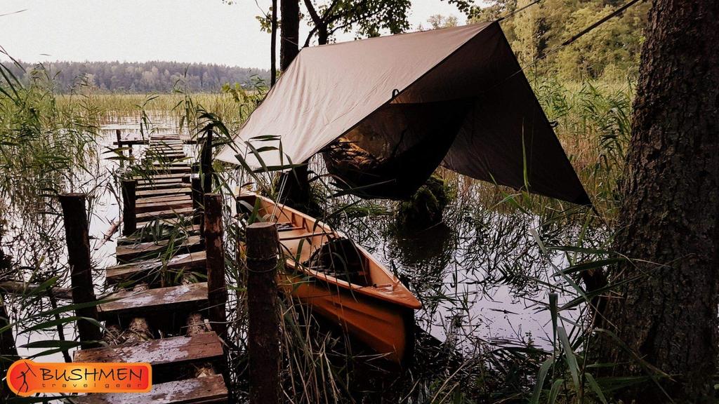 travel Japanese genuine product [BUSHMEN gear] Thermo-Tarp (3×3)