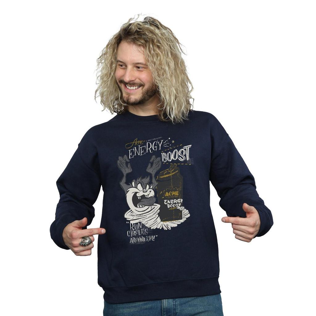 Looney Tunes Mens Taz Energy Boost Sweatshirt
