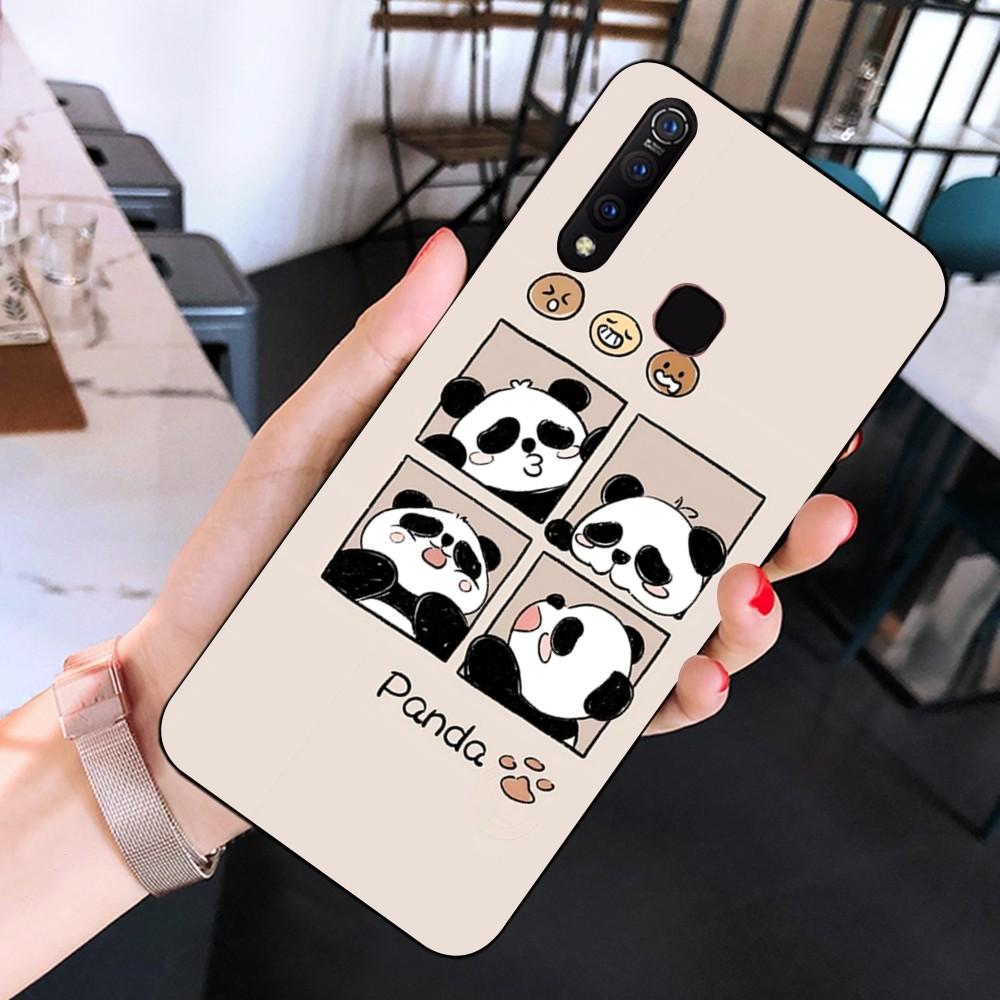 Anime Cute Panda Phone Case For Huawei Y9 6 7 5 Prime Enjoy 7s 7 8 Plus 7a 9e 9plus 8E Lite Psmart Shell